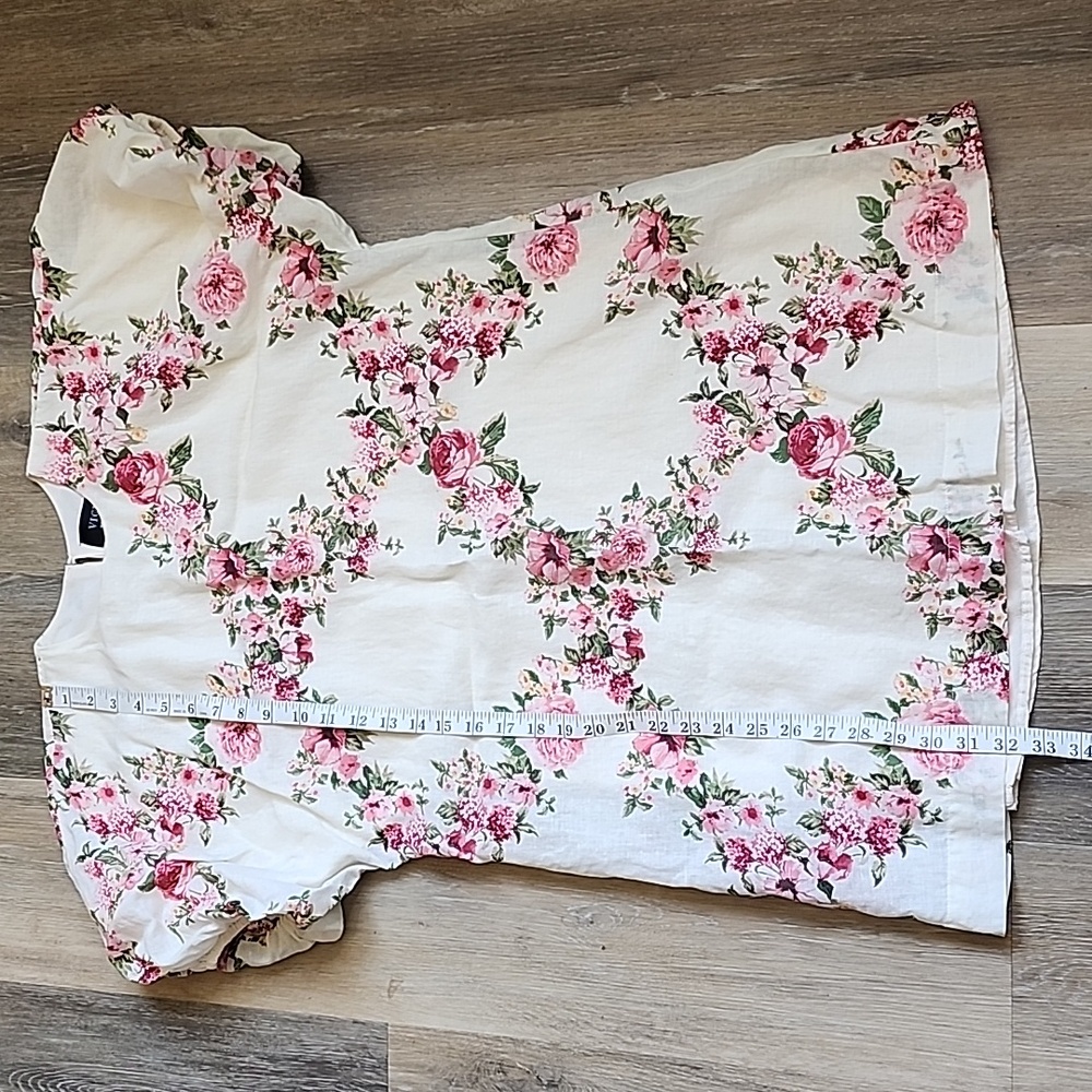Vici Floral Mini Dress - White and Pink - Picture 7 of 13